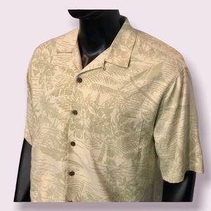 Tommy Bahama Tropical Print Silk Button Up